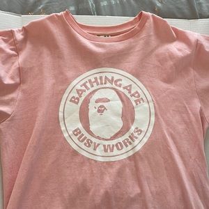 Light Pink Bathing Ape men’s ahirt